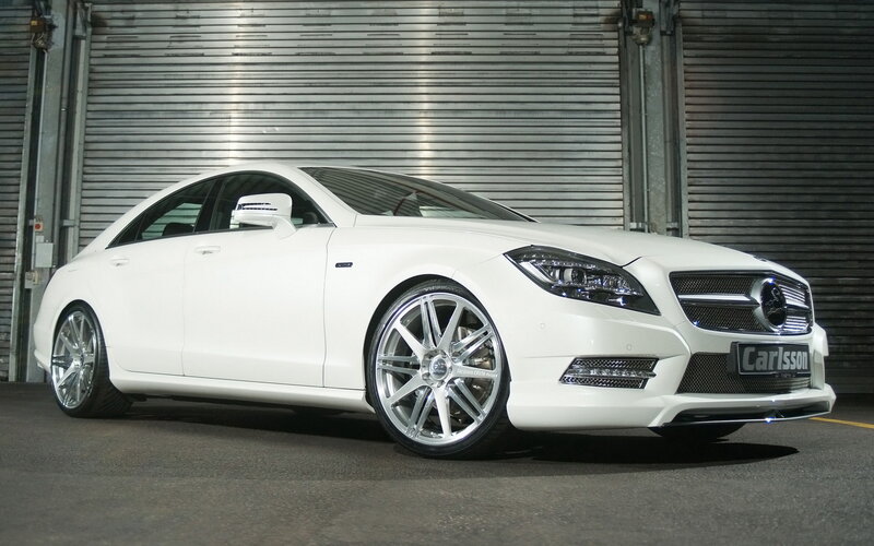 White Mercedes-benz Sedan — Dramatic, Photograph