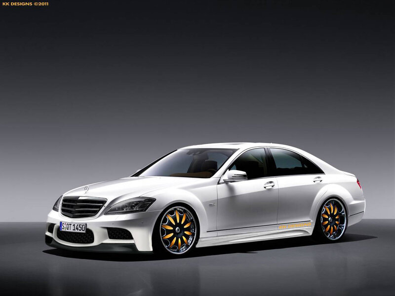 White Mercedes-benz Sedan — Dramatic