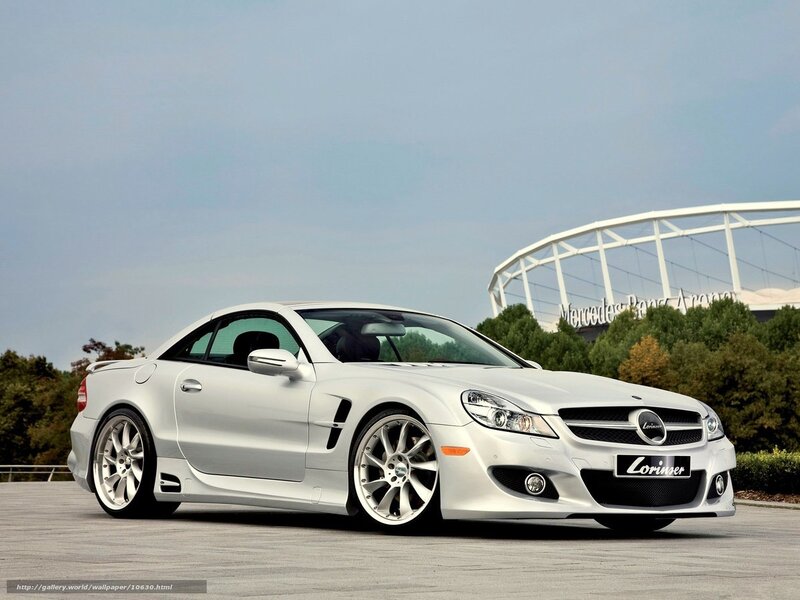 white mercedes-benz sl500