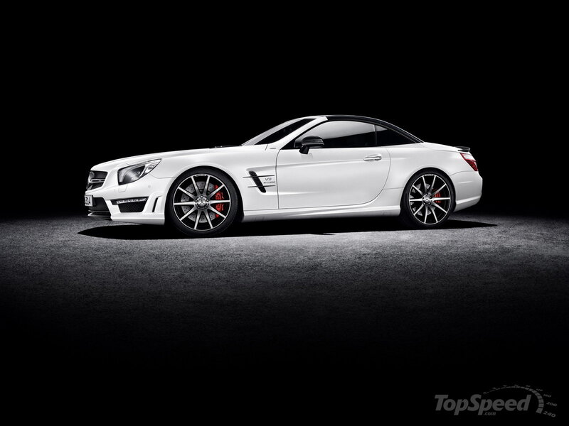 White Mercedes-benz Sl63 Amg — Dramatic
