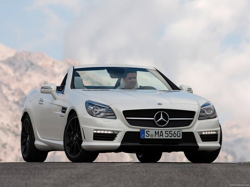 White Mercedes-Benz SLK