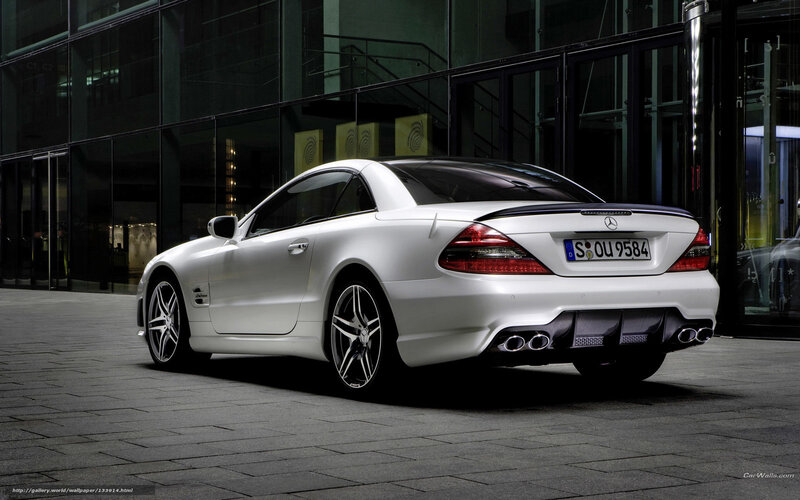 White Mercedes-benz Slk — Dramatic