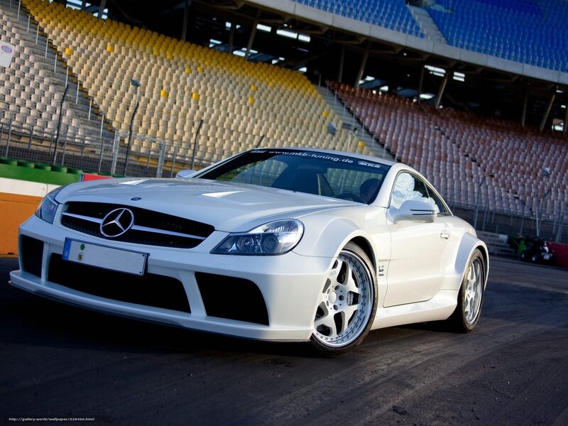 White Mercedes-benz Slr — Dramatic, Afternoon