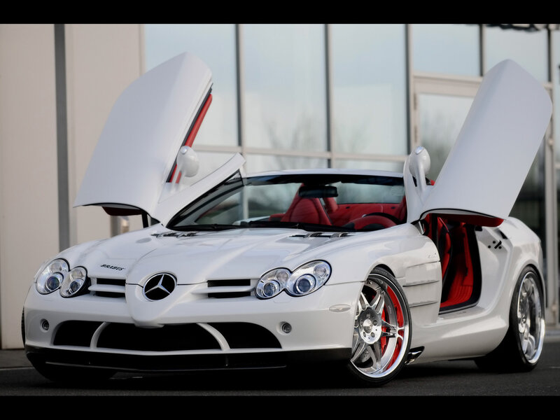 White Mercedes-benz Slr — Dramatic