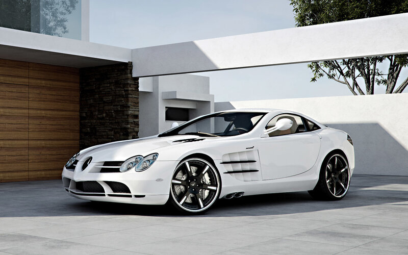 White Mercedes-benz Slr — Modern