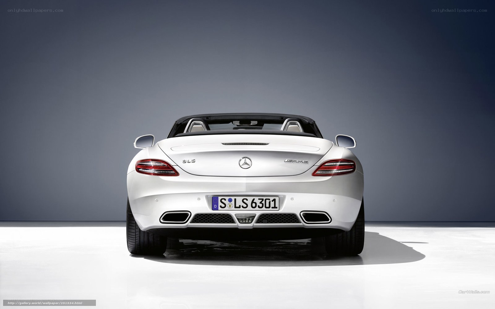 White Mercedes-Benz SLS AMG