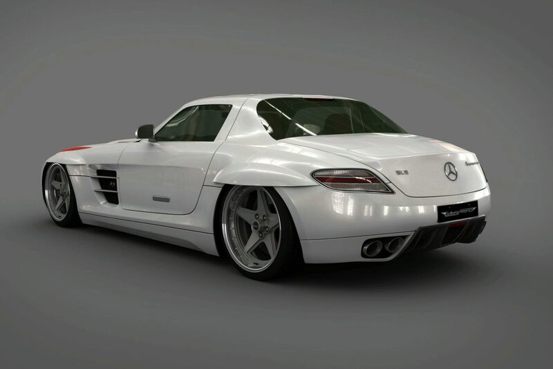 white mercedes-benz sls amg
