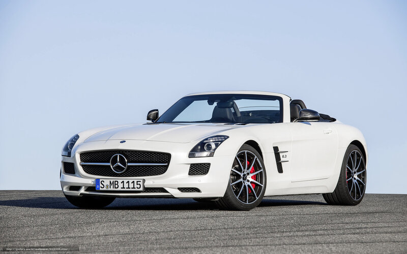 White Mercedes-benz Sls Amg — Calm