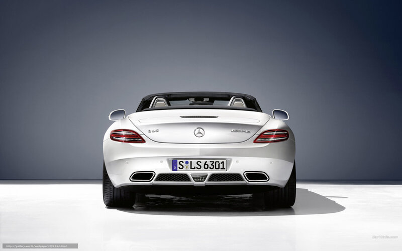 White Mercedes-benz Sls Amg — Dramatic, Photograph