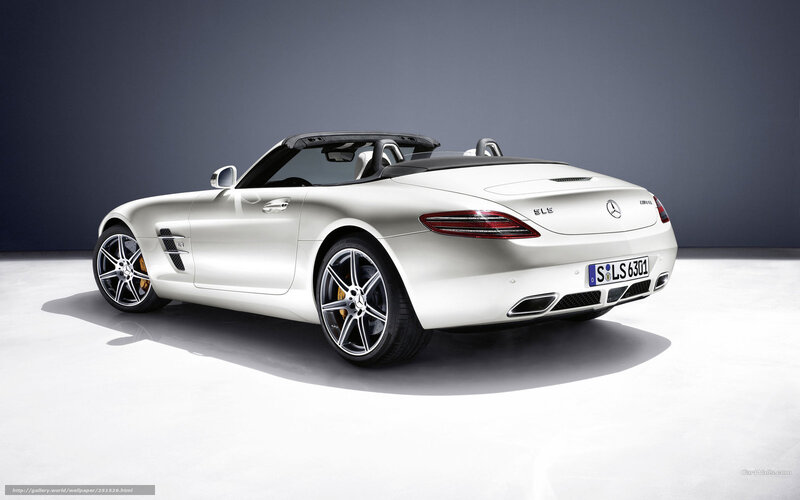 White Mercedes-Benz SLS AMG Roadster