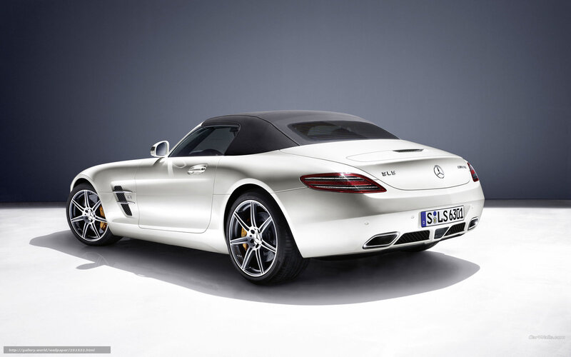 White Mercedes-Benz SLS AMG