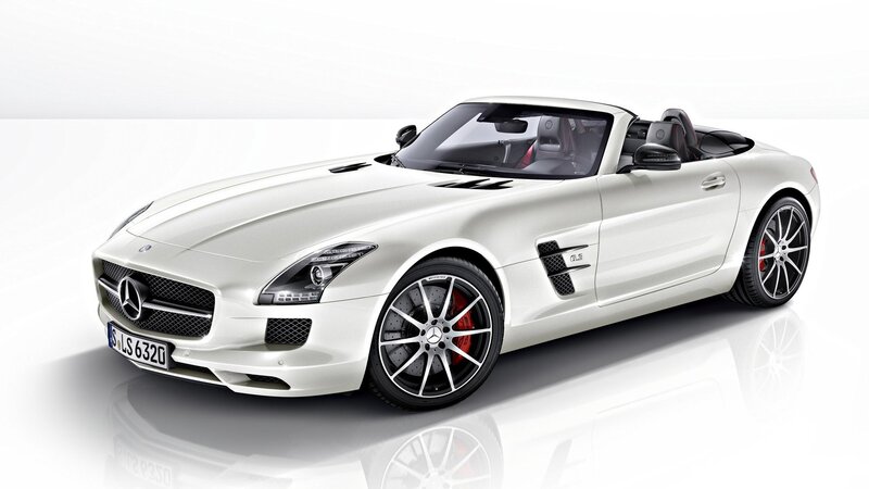 White Mercedes-benz Sports Car — Clean, Modern