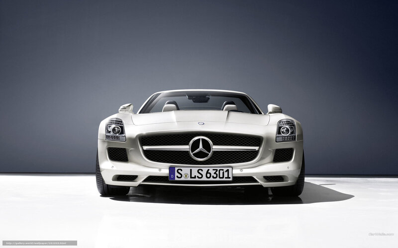 White Mercedes-benz Sports Car — Dramatic
