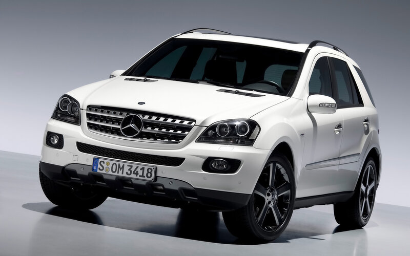 white mercedes-benz suv