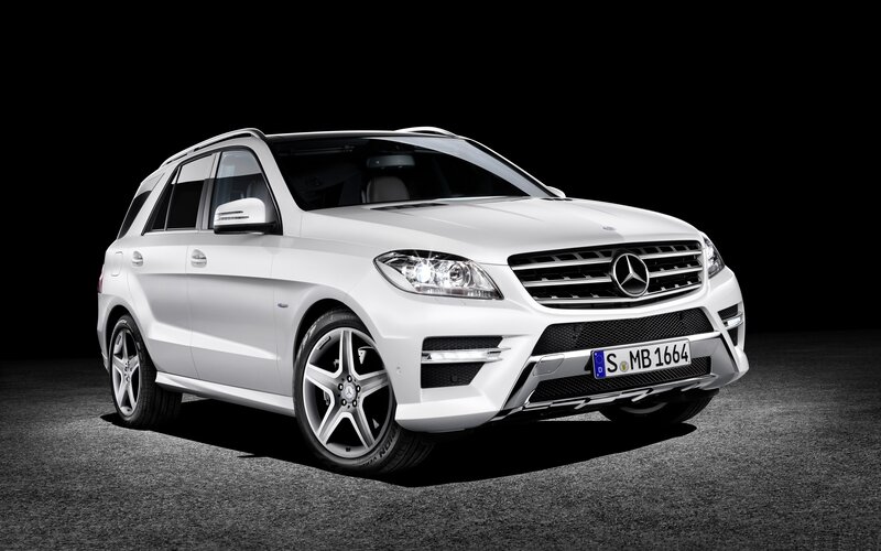 White Mercedes-Benz SUV
