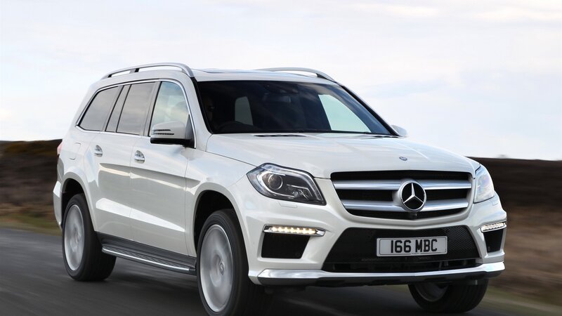 White Mercedes-benz Suv — Dynamic, Afternoon, Photograph, Car, Road, Sky