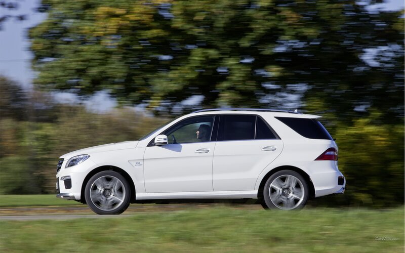 white mercedes-benz suv in motion