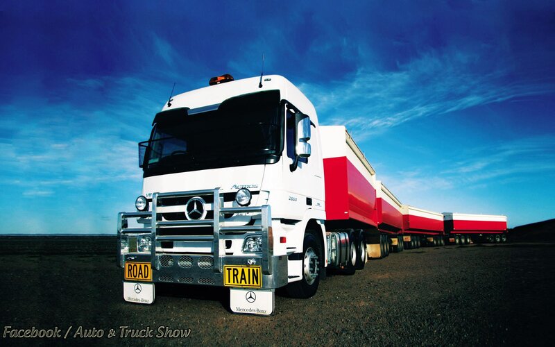 White Mercedes-benz Truck