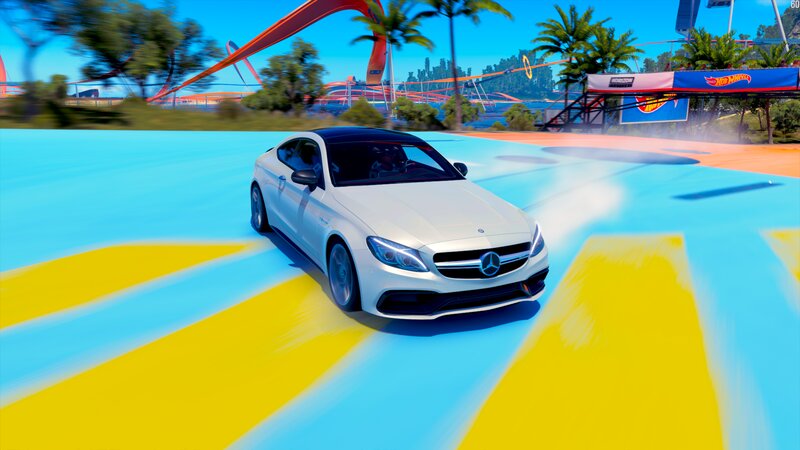 White Mercedes Car