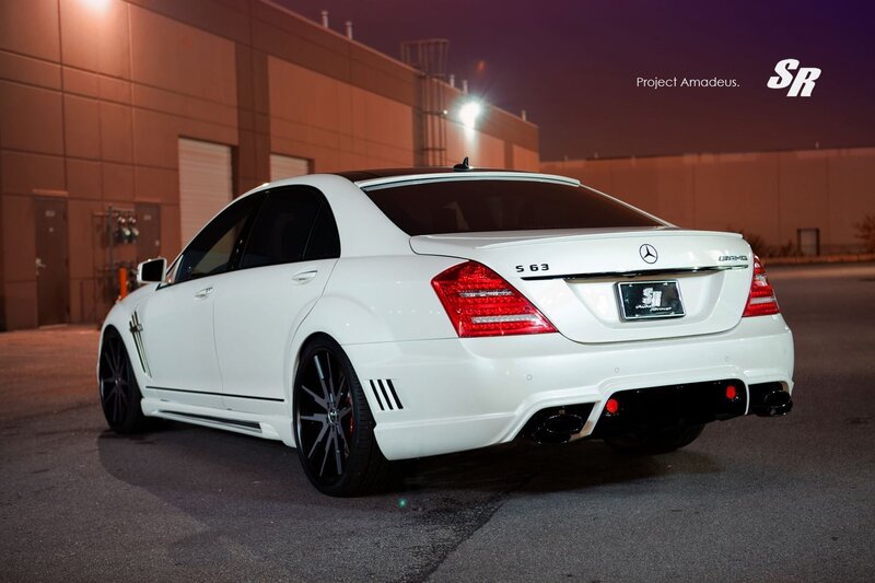white mercedes s63 amg