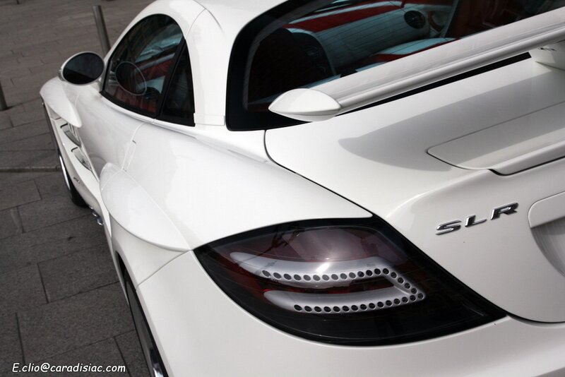 White Mercedes Slr