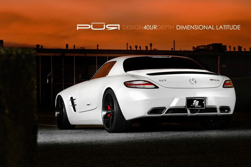 white mercedes sls amg at sunset