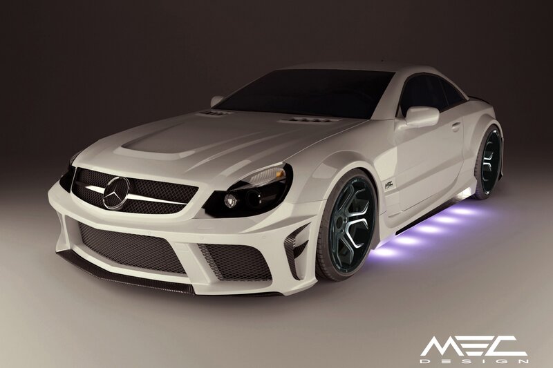white mercedes sports car