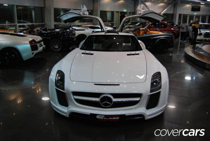 White Mercedes Sports Car — Neutral