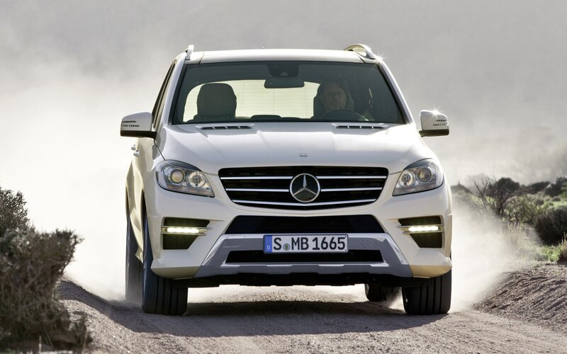white mercedes suv on dirt road