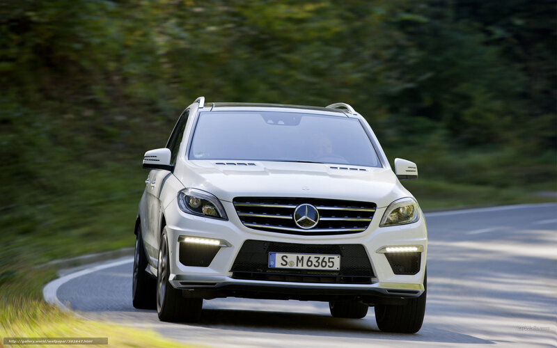 white mercedes suv on road