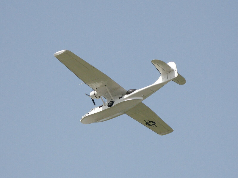 White Military Seaplane