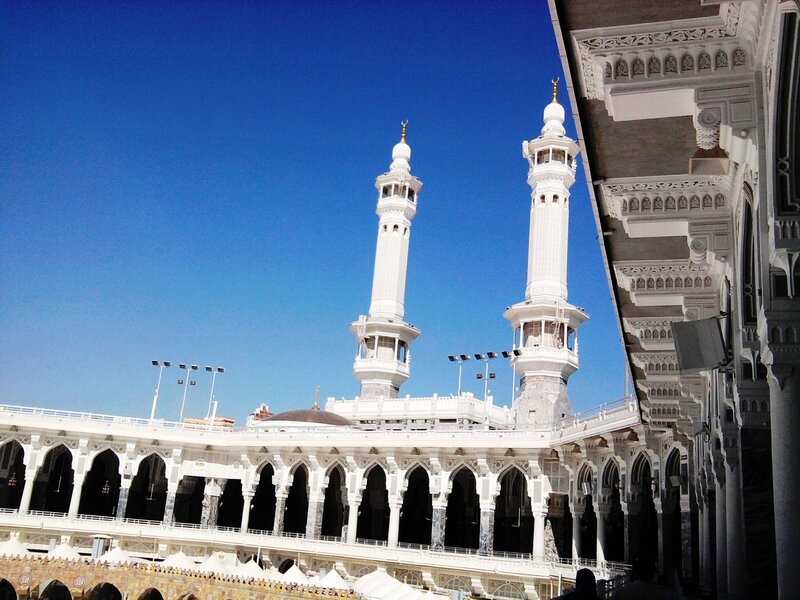 White Minarets of Mosque