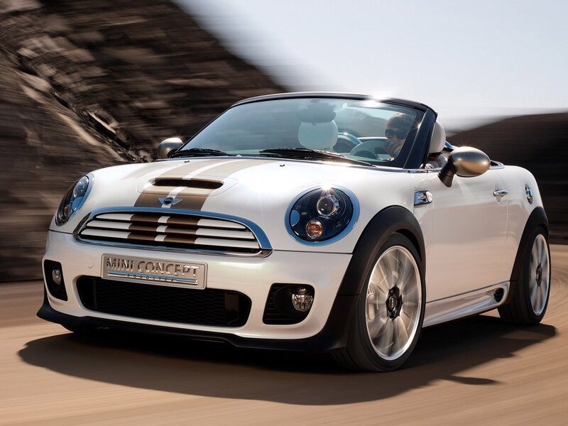 White MINI Concept Roadster