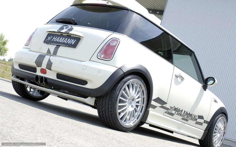 White Mini Cooper Car — Neutral, Afternoon