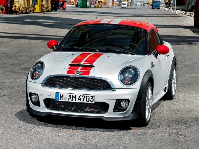 White Mini Cooper Car — Neutral