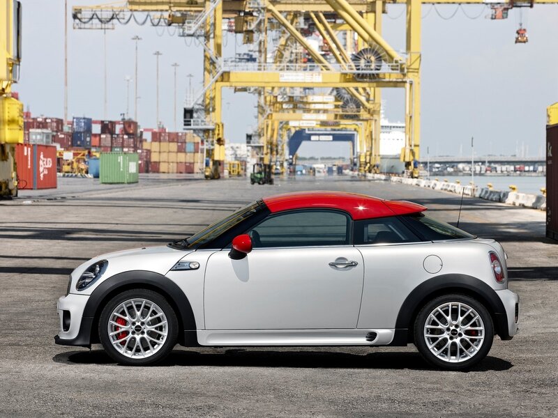 White Mini Cooper Car — Silver, Industrial