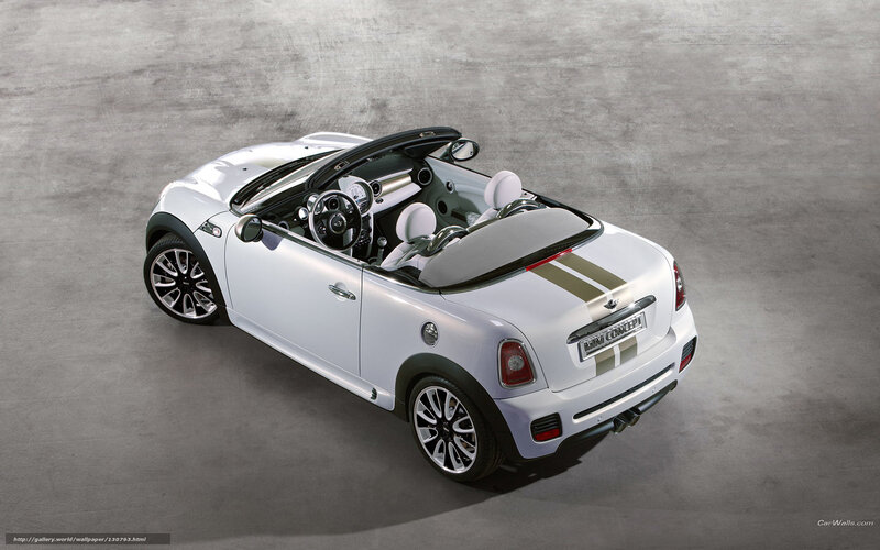 White Mini Cooper Convertible — Neutral