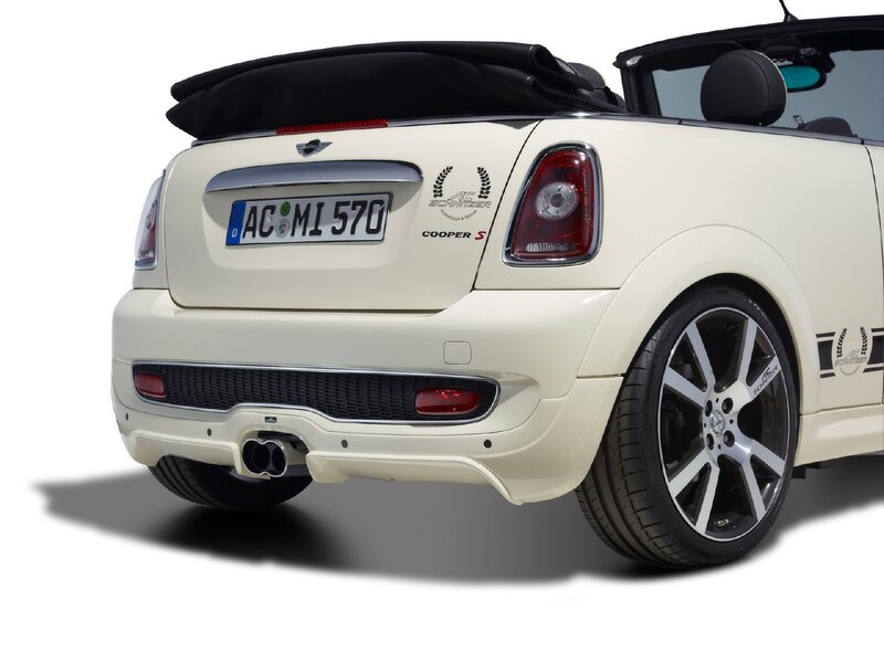 White Mini Cooper S — Cream