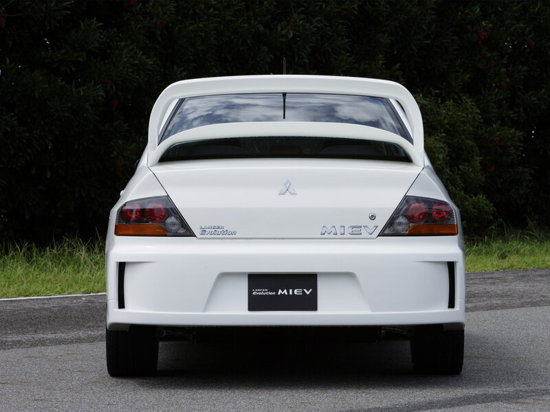 White Mitsubishi Car