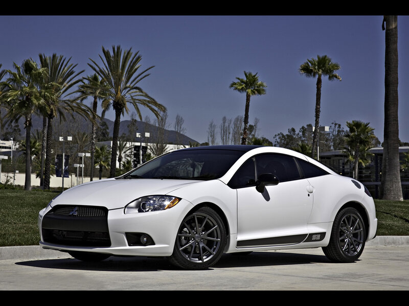 White Mitsubishi Eclipse — Calm