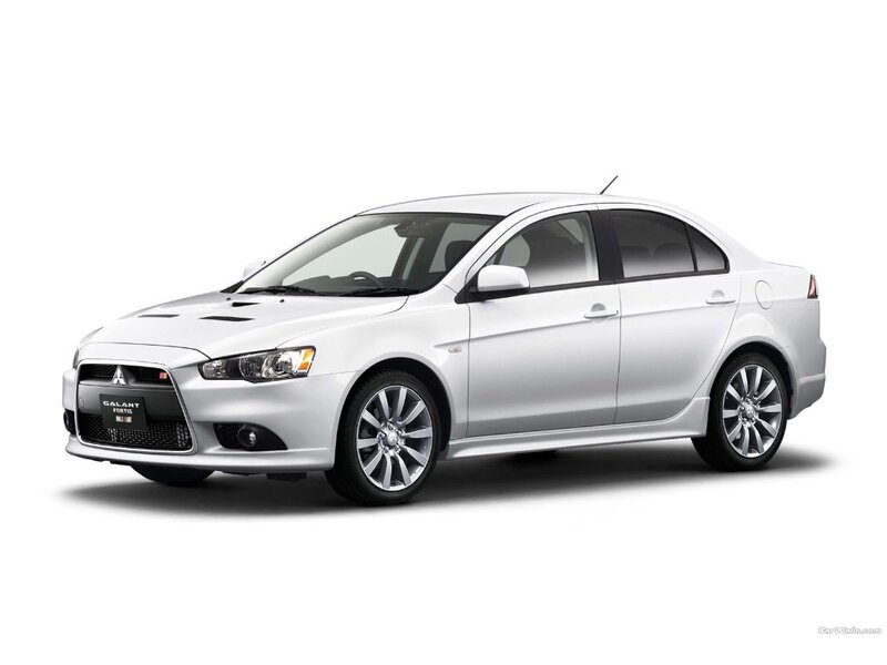 white mitsubishi galant fortis