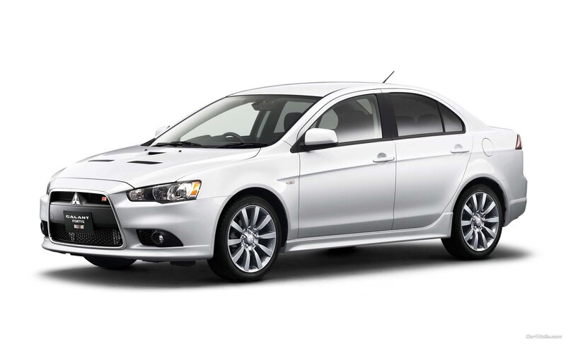 white mitsubishi galant fortis