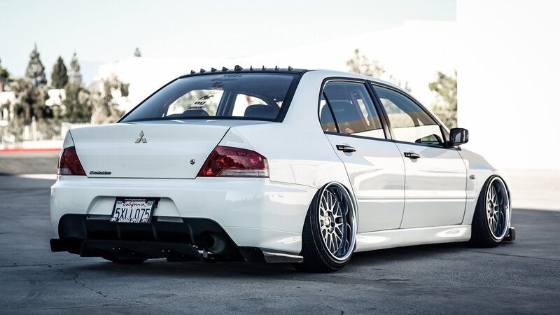 White Mitsubishi Lancer — Calm, Afternoon, Photograph, Car