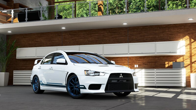 White Mitsubishi Lancer — Modern