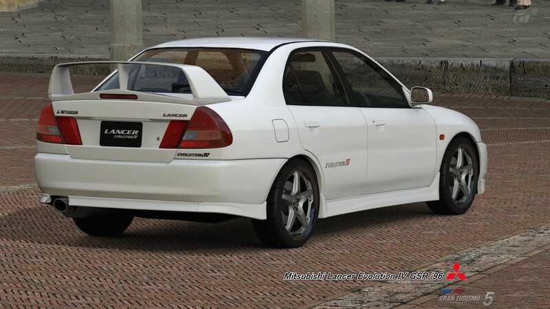 White Mitsubishi Lancer — Neutral, 3d Render