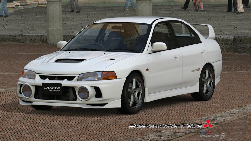 White Mitsubishi Lancer — Neutral
