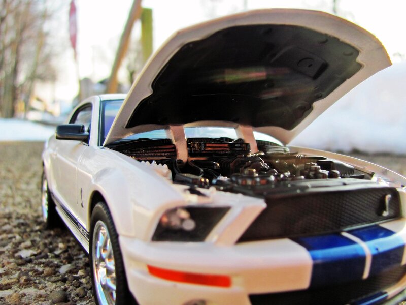 White Model Car — Detailed