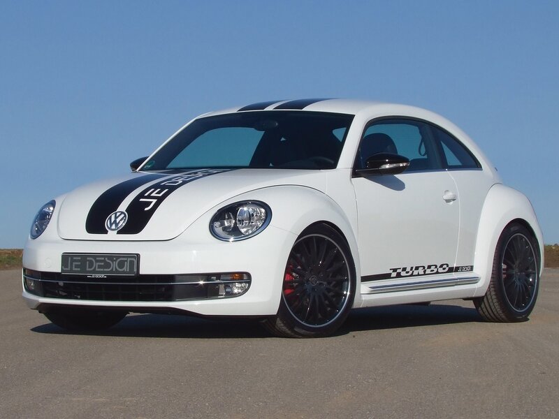 White Modified Beetle Car