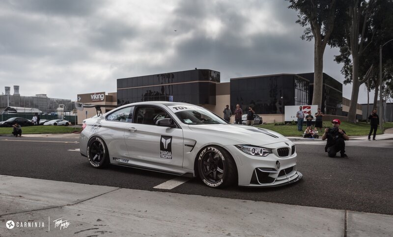 White Modified BMW Car — Dramatic, Afternoon, Photograph, People