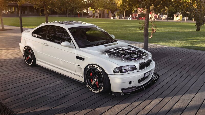 White Modified BMW Coupe — Calm
